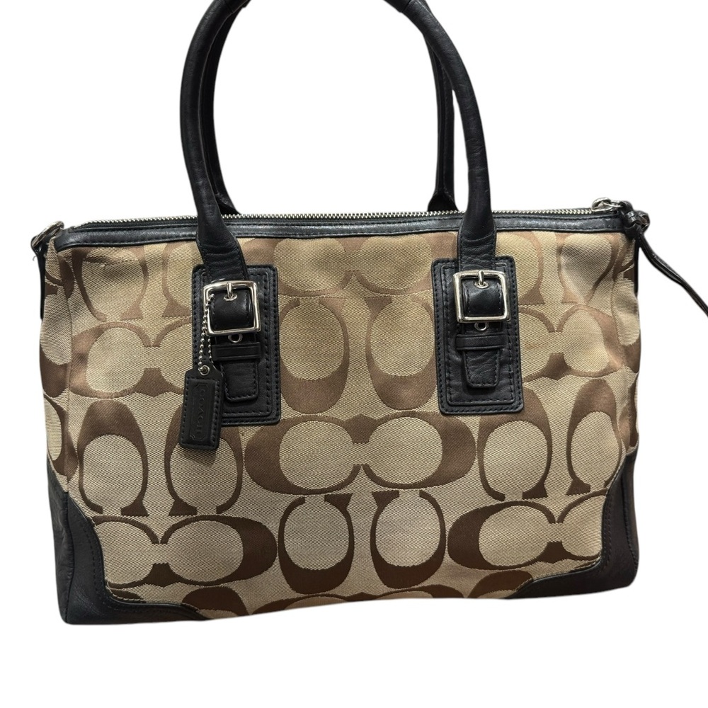 Vintage Coach large tote shoulder bag